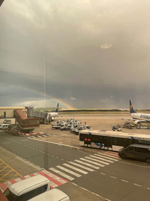 Madrid Airport. Credit: Elise Mallia / SWNS