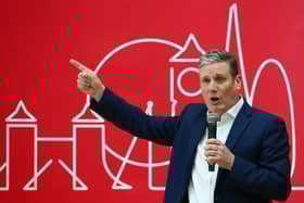 Labour leader Sir Keir Starmer launched the party’s election campaign in Barnet. Getty 