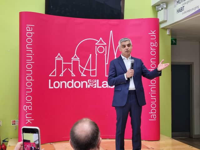 Sadiq Khan at the Labour party launch event. Credit: LW