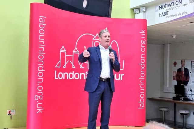 Keir Starmer launches Labour’s London election campaign. Credit: LW