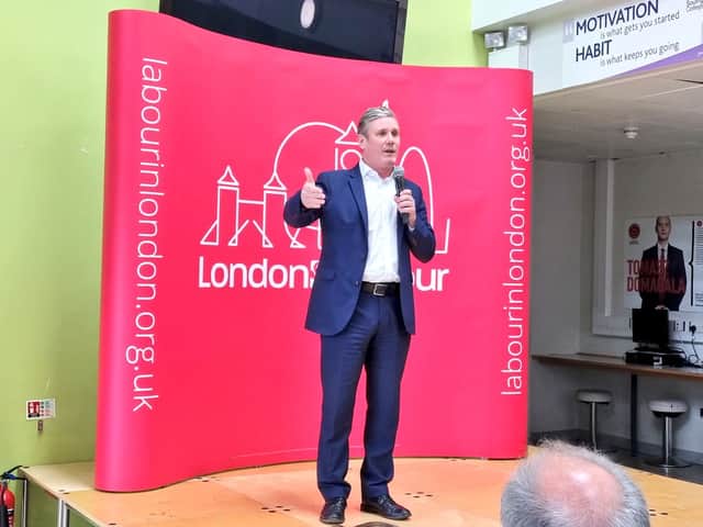 Keir Starmer launches Labour’s London election campaign. Credit: LW