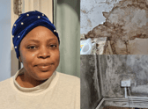 Abiodun Adebayo’s home has been severely damaged by mould. Photo: LondonWorld