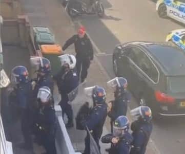 A man has been arrested by officers responding to an incident at a house in Newham. Photo: @IG1_IG2