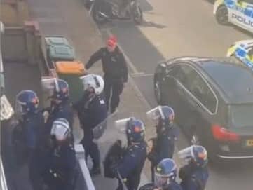 A man has been arrested by officers responding to an incident at a house in Newham. Photo: @IG1_IG2