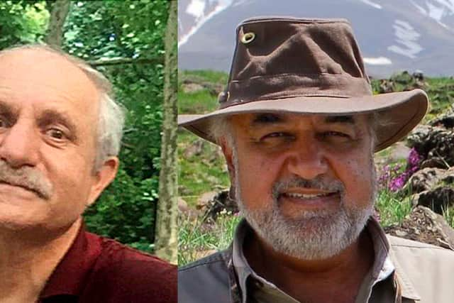 Mehran Raoof (left) and Morad Tahbaz (right) have been left behind in Iran