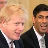 Boris Johnson and Rishi Sunak’s have been fined by the Met Police. (AFP/Getty Images)