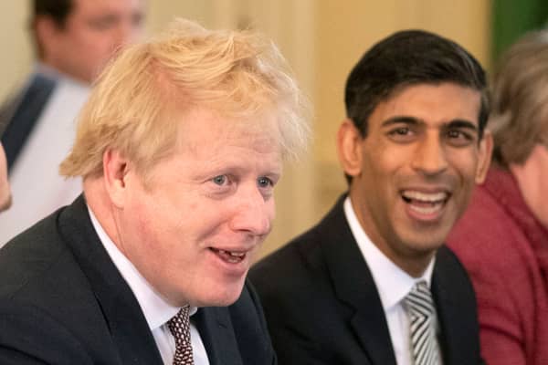 Boris Johnson and Rishi Sunak’s have been fined by the Met Police. (AFP/Getty Images)