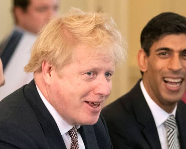 Boris Johnson and Rishi Sunak’s have been fined by the Met Police. (AFP/Getty Images)