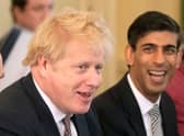 Boris Johnson and Rishi Sunak’s have been fined by the Met Police. (AFP/Getty Images)