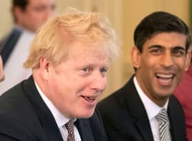 Boris Johnson and Rishi Sunak’s have been fined by the Met Police. (AFP/Getty Images)