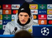 Thomas Tuchel, head coach of Chelsea during the press conference after the UEFA Champions League  (Photo by David Lidstrom/Getty Images)
