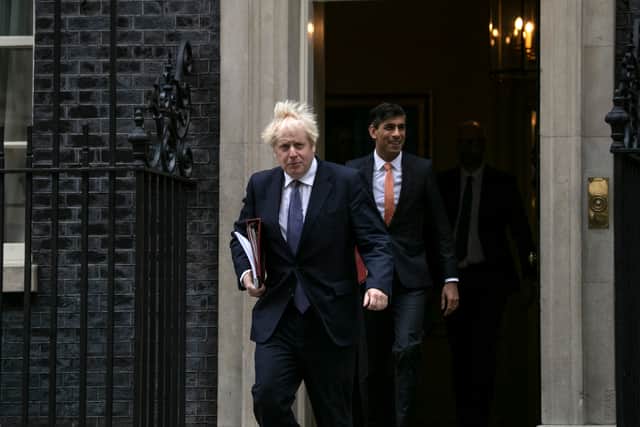 There have been calls for Boris Johnson and Rishi Sunak to resign after being penalised for breaking the law (Credit: Getty Images)