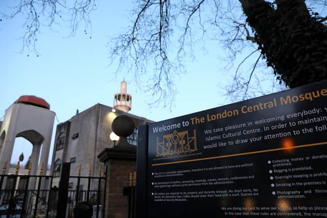 London Central Mosque near Regent's Park in London on February 20, 2020 (Photo by ISABEL INFANTES / AFP) (Photo by ISABEL INFANTES/AFP via Getty Images)