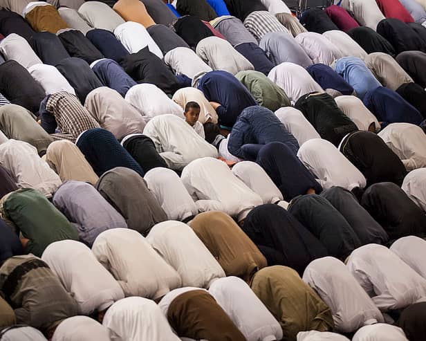 Tarawih prayers at the East London Mosque during Ramadan. Credit: Rob Stothard/Getty Images