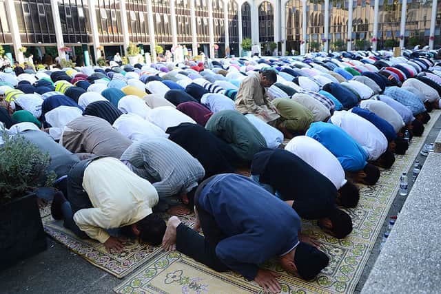 Prayers at the London Central Mosque by Regent’s Park. Credit: ADEK BERRY/AFP/GettyImages