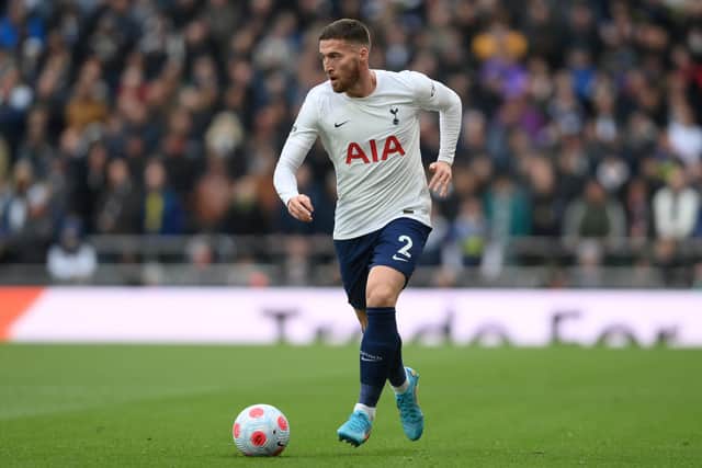 Matt Doherty of Tottenham Hotspur in action during the Premier League match (Photo by Mike Hewitt/Getty Images)