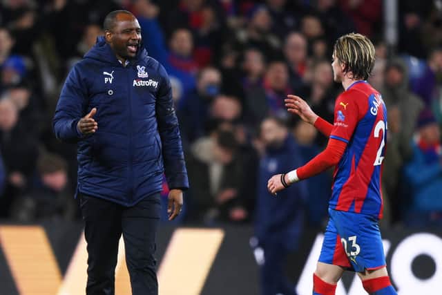 Patrick Vieira has brought out the best of young players like Conor Gallagher at Crystal Palace. Credit: Justin Setterfield/Getty Images