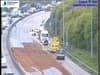 Cooking oil spillage causes traffic chaos on northern part of M25 