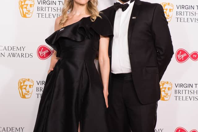 Nish Kumar with his Mash Report co-star Rachel Parris (Photo by Jeff Spicer/Getty Images)