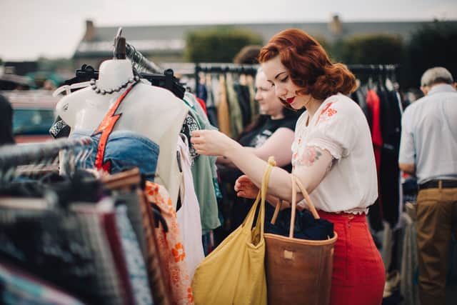 Atendees to The Classic Car Boot Sale can expect a host of vintage fashion sales promoting slow fashion  (Photo credit: Mykola Romanovsky. The Classic Car Boot Sale 2021)