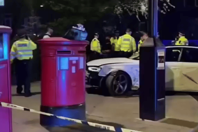 Police after they stopped Talha Hayat driving rampage in Hoxton Square. Credit: IG1IG2