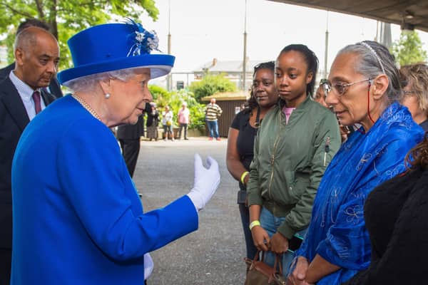 The Queen Visits Scene Of Grenfell Tower Fire