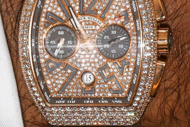 Amir Khan's diamond encrusted Franck Muller Vanguard Chronograph