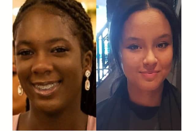 Aliyah (left) and Lina (right) have been found safely