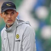 Thomas Tuchel, Manager of Chelsea looks on during a Chelsea FC Training Session (Photo by Catherine Ivill/Getty Images)