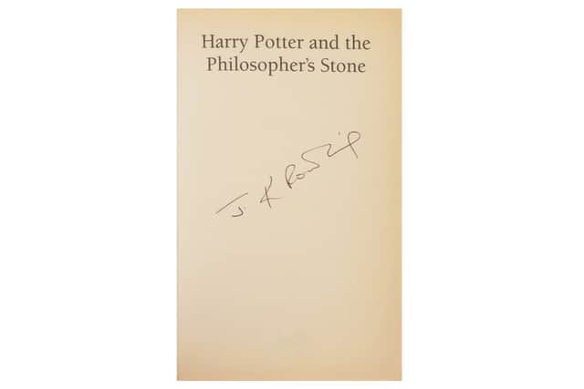 The proofs of the first Harry Potter book, which have never been seen before, will go under the hammer at Chiswick Auctions Fine Books and Works on Paper sale in London next Thursday. Credit: Chiswick Auctions / SWNS
