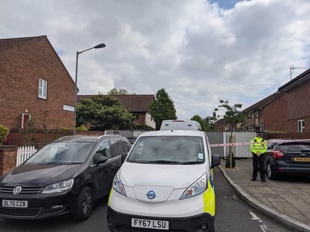 The crime scene in Delaford Road, South Bermondsey, where four people have died. Credit: Lynn Rusk