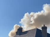 Emergency services were called to a mid-terraced property.  Photo: Jonathan Kanengoni @kanengonij