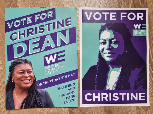 Christine Dean’s leaftlets. Photo: LondonWorld