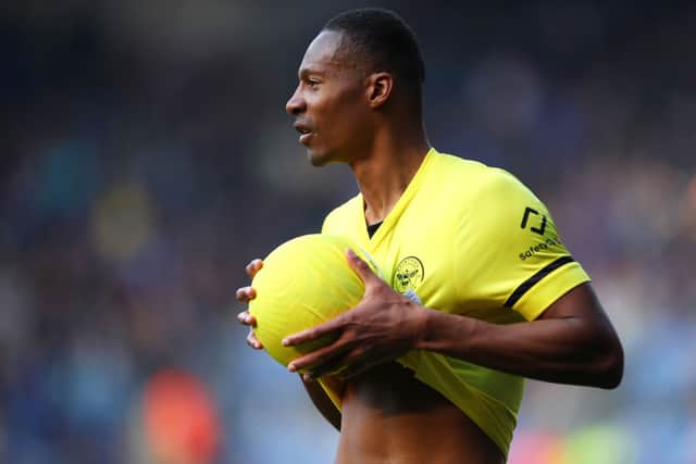 Ethan Pinnock of Brentford. (Photo by Marc Atkins/Getty Images)