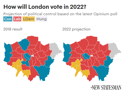 Britain Elects has predicted Labour will take Barnet and Wandsworth councils. Photo: Britain Elects/New Statesman