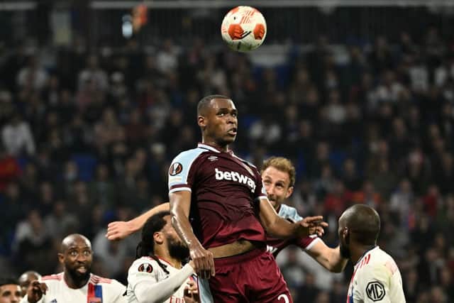 Issa Diop played a key role against the quarter-final win against Lyon. Credit: JEFF PACHOUD/AFP via Getty Images