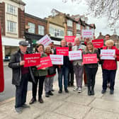 Barnet Labour leader Barry Rawlings, pictured centre. Photo: Barnet Labour