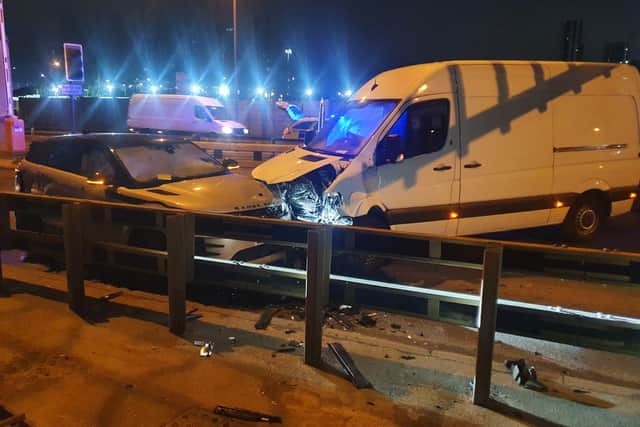 Johal Rathour ploughed into a Mercedes van. Credit: Met Police