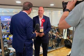 Westminster City Council’s new leader Adam Hug says ‘it’s a great night for Labour’ as the party wins control of the council from the Tories since it began in 1964. Credit: Hannah Neary