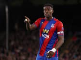 Marc Guehi of Crystal Palace reacts during the Premier League match (Photo by Julian Finney/Getty Images)