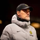 Chelsea Head Coach / Manager Thomas Tuchel looks on during the Premier League match (Photo by Ash Donelon/Manchester United via Getty Images)