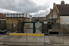 A 28-year-old man has been rushed to hospital after being stabbed in the stomach outside a primary school in Ilford, east London. Photo: Google Streetview
