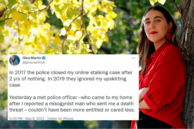 Gina Martin, a women’s rights activist, reported a death threat made to her to the Met Police. Photo: Getty