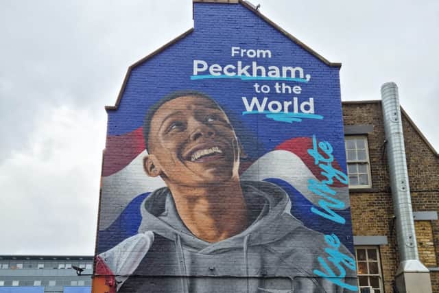 The Kye Whyte mural in Peckham. Credit: LW