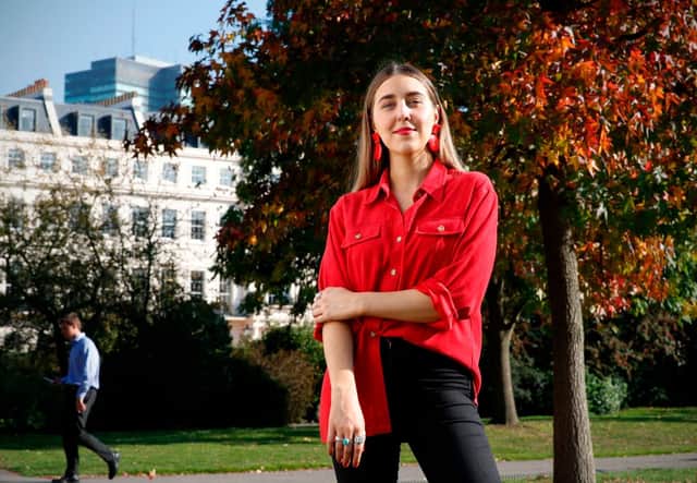 Gina Martin the upskirting campaigner. Credit: ADRIAN DENNIS/AFP via Getty Images