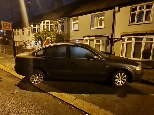 Lauren explained that the most recent crash, prior to Tuesday’s, was in December, when a car smashed into her husband Paul’s vehicle.