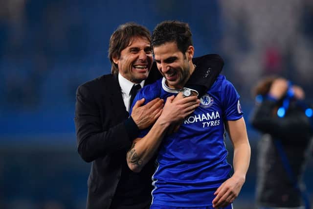 Cesc Fabregas says Antonio Conte could walk away from Spurs if he doesn’t achieve his goals. Credit: BEN STANSALL/AFP via Getty Images
