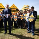  Lib Dem leader Ed Davey addresses supporters following the local council elections, on May 6, 2022 in Wimbledon, England. Photo: Getty