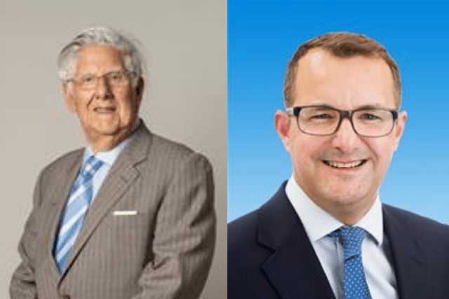 Geoffrey Samuel, left, and Nick McLean, right. Photo: Richmond and Merton Councils