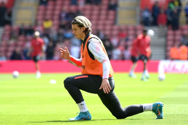 Conor Gallagher of Crystal Palace training. Credit: Mike Hewitt/Getty Images